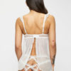 Locked On Love Crotchless Babydoll Set – Ivory - Image 4
