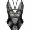 Obsession Luxe Crotchless Body – Black - Image 2