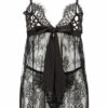 Place In My Heart Crotchless Babydoll Set – Black - Image 2