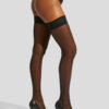 PU Plain Seamed Hold Ups
