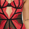 Secret Seduction Crotchless Body – Black/Red - Image 4