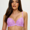 Sexy Lace Foiled Padded Plunge - Image 3