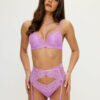 Sexy Lace Foiled Padded Plunge