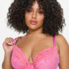 Sexy Lace Non Padded Plunge Bra - Image 4