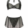 Tease Me Crotchless Set – Black - Image 2