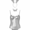 Tuxedo Bunny Outfit – Silver - Image 2