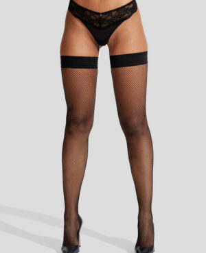 Micro Fishnet Seamed Hold Ups
