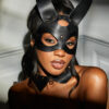 Bondage Tuxedo Bunny Mask & Collar Set - Image 2