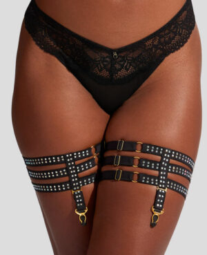 Adjustable Diamante Leg Harness