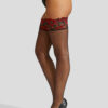 Lace Top Contrast Hold ups - Image 6