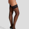 Lace Top Glossy Hold Ups - Image 3