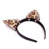 Leopard Print PU Cat Ears - Image 4