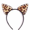 Leopard Print PU Cat Ears