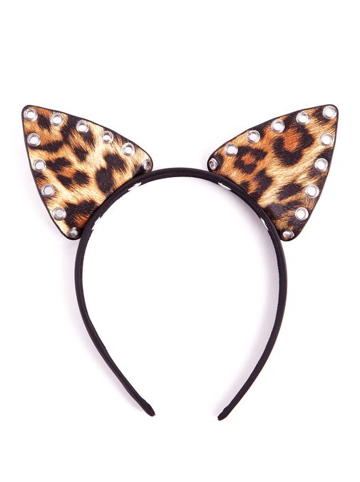 Leopard Print PU Cat Ears