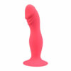 Loving Joy 6 Inch Silicone Dildo with Suction Cup Pink - Image 4