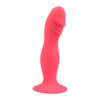 Loving Joy 6 Inch Silicone Dildo with Suction Cup Pink - Image 3