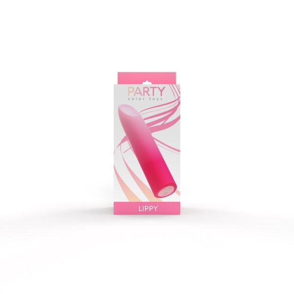 Party Color LIPPY Rechargeable Bullet Vibrator Pink - Image 10