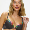 Rainbow Padded Plunge Bra - Image 3
