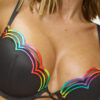 Rainbow Padded Plunge Bra - Image 5