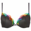 Rainbow Padded Plunge Bra - Image 9