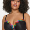 Rainbow Padded Plunge Bra - Image 4
