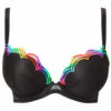 Rainbow Padded Plunge Bra - Image 2