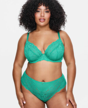 Sexy Lace Fuller Bust Non Padded Plunge Bra