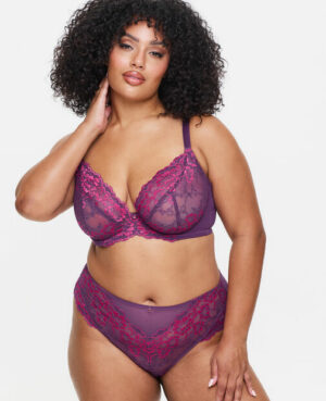 Sexy Lace Fuller Bust Non Padded Plunge Bra