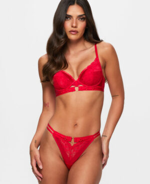 Undisputed Crotchless Thong - Red