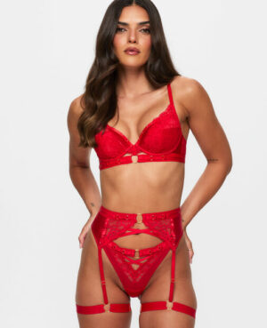 Undisputed Suspender Belt - Red
