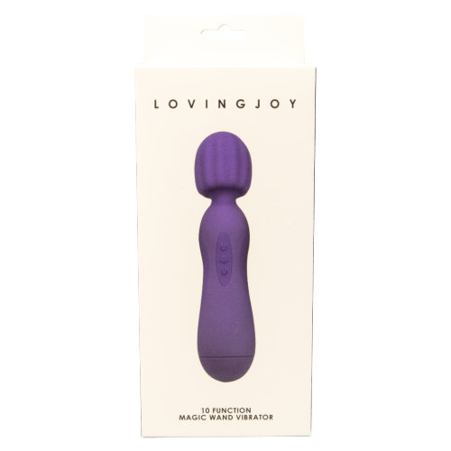 Loving Joy 10 Function Magic Wand Vibrator Purple - Image 9