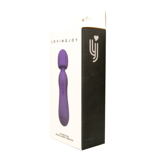 Loving Joy 10 Function Magic Wand Vibrator Purple - Image 11