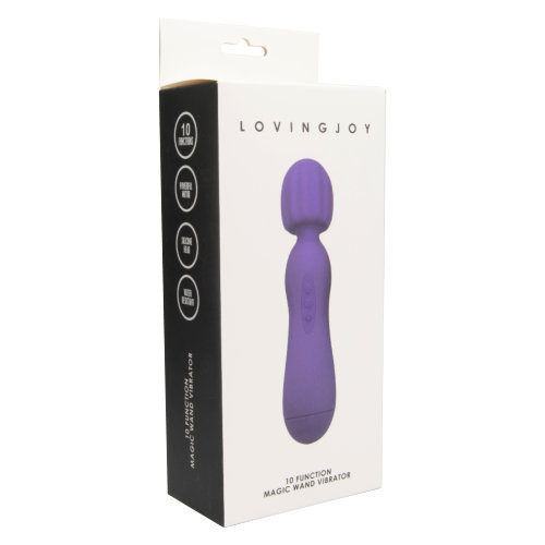 Loving Joy 10 Function Magic Wand Vibrator Purple - Image 10